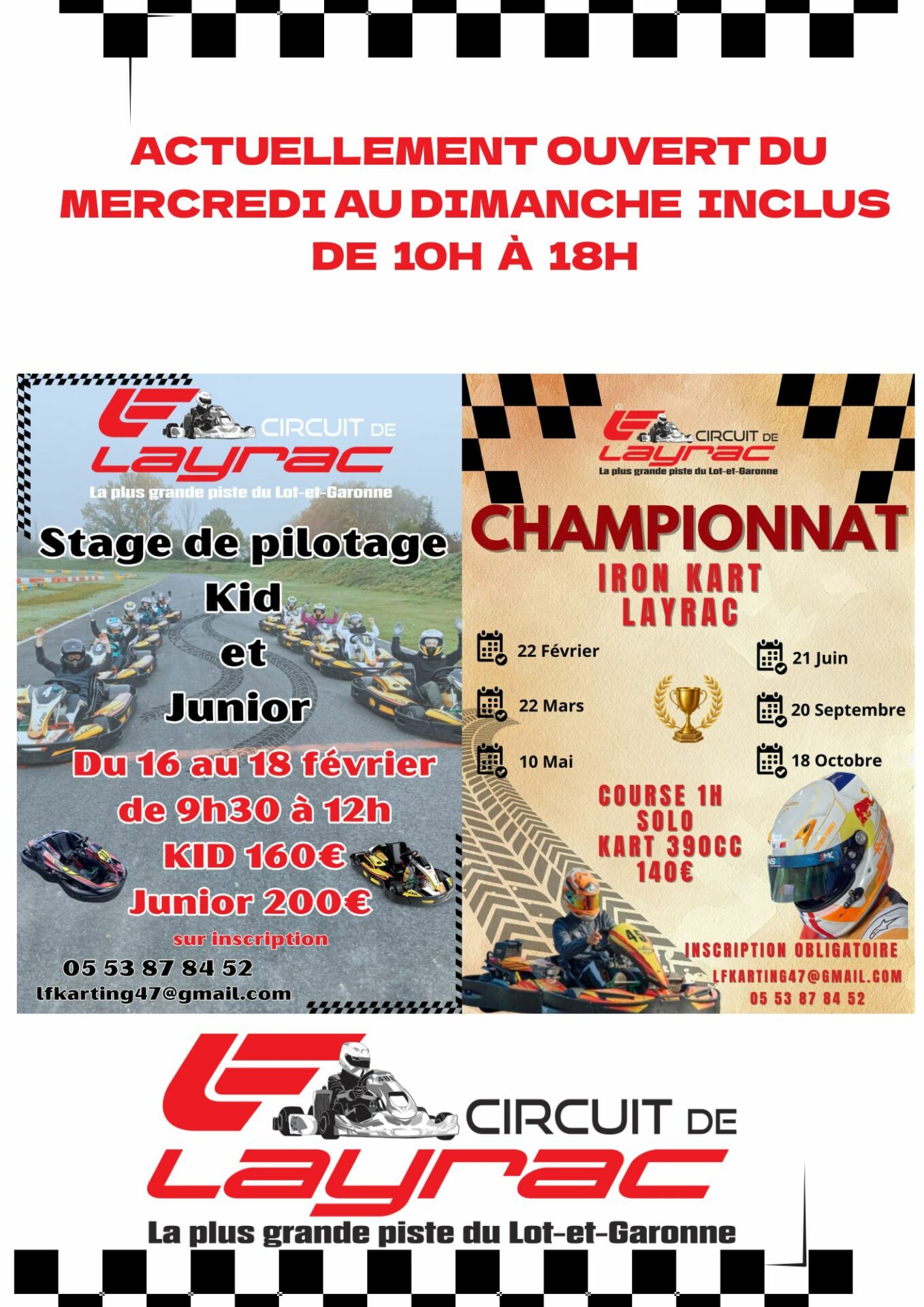 Activité de groupe Gers, Activité de groupe Lot-et-Garonne, Activité familiale Gers, Activité familiale Lot-et-Garonne, Compétition de kart Gers, Compétition de kart Lot-et-Garonne, Karting Gers Lot-et-Garonne, Karting Lot-et-Garonne, Location de kart Gers, Location de kart Lot-et-Garonne