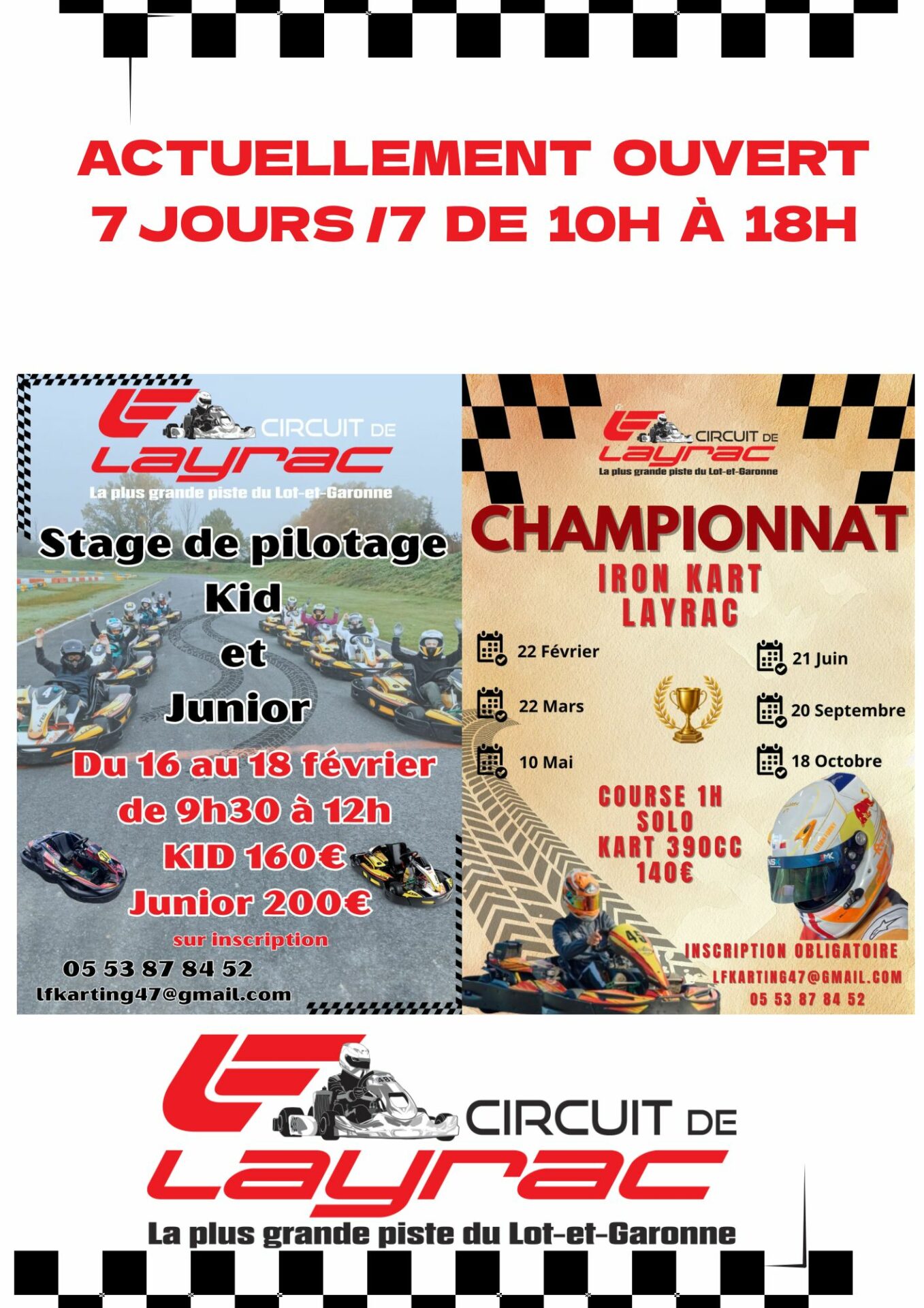 Activité de groupe Gers, Activité de groupe Lot-et-Garonne, Activité familiale Gers, Activité familiale Lot-et-Garonne, Compétition de kart Gers, Compétition de kart Lot-et-Garonne, Karting Gers Lot-et-Garonne, Karting Lot-et-Garonne, Location de kart Gers, Location de kart Lot-et-Garonne
