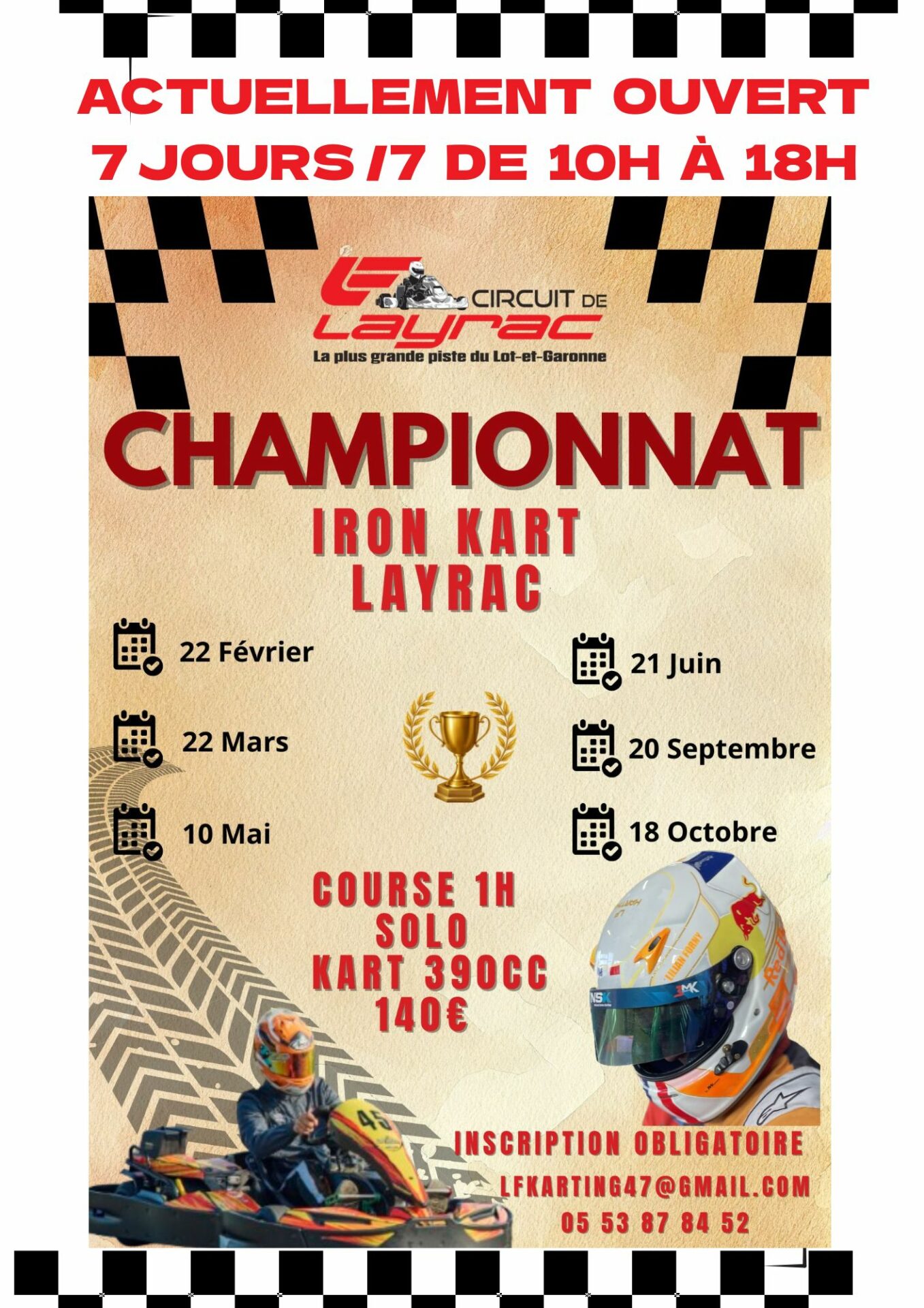 Activité de groupe Gers, Activité de groupe Lot-et-Garonne, Activité familiale Gers, Activité familiale Lot-et-Garonne, Compétition de kart Gers, Compétition de kart Lot-et-Garonne, Karting Gers Lot-et-Garonne, Karting Lot-et-Garonne, Location de kart Gers, Location de kart Lot-et-Garonne
